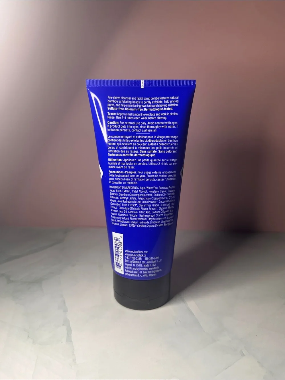 Blue Face Buff Energizing Scrub – Gentle Exfoliant with Vitamin C & Mint